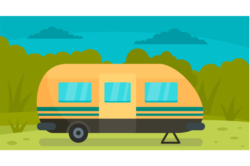 travel-trail-background-flat-style