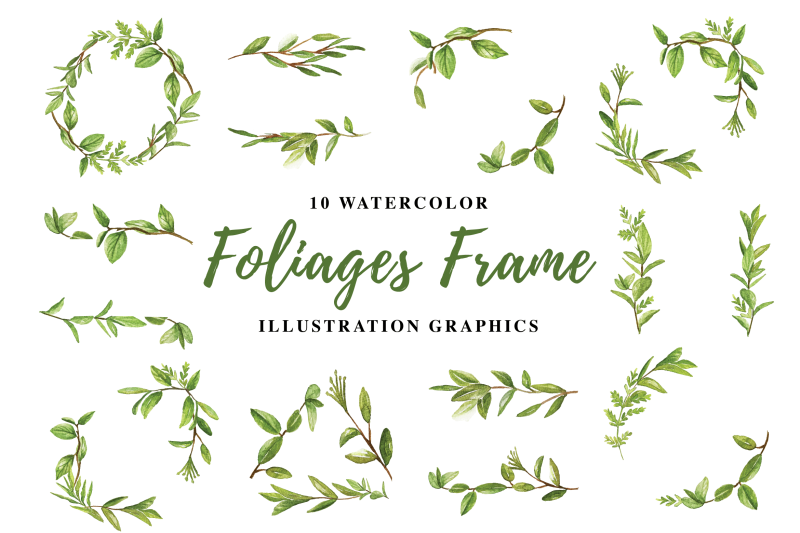 10-watercolor-foliages-frame-illustration-graphics
