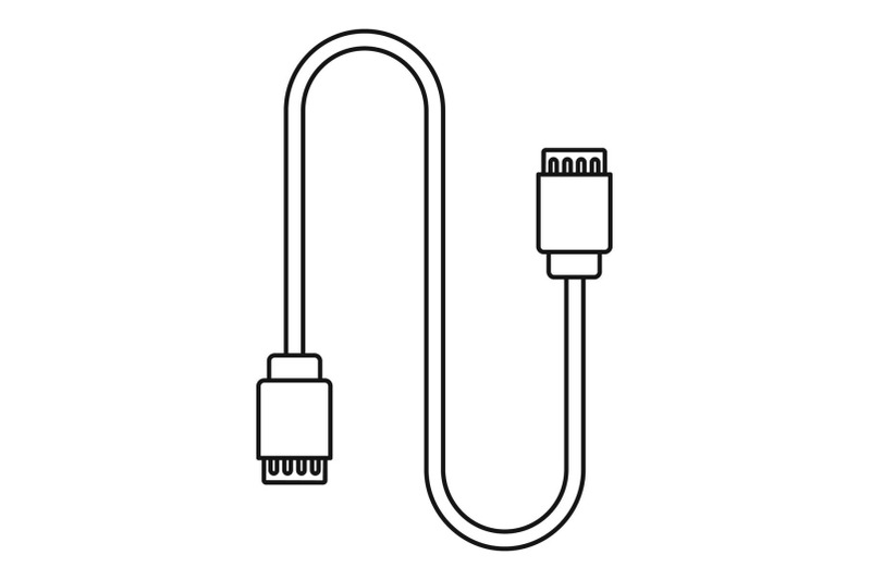 charging-vape-cable-icon-outline-style