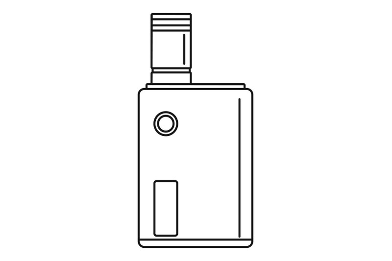 vaping-box-icon-outline-style