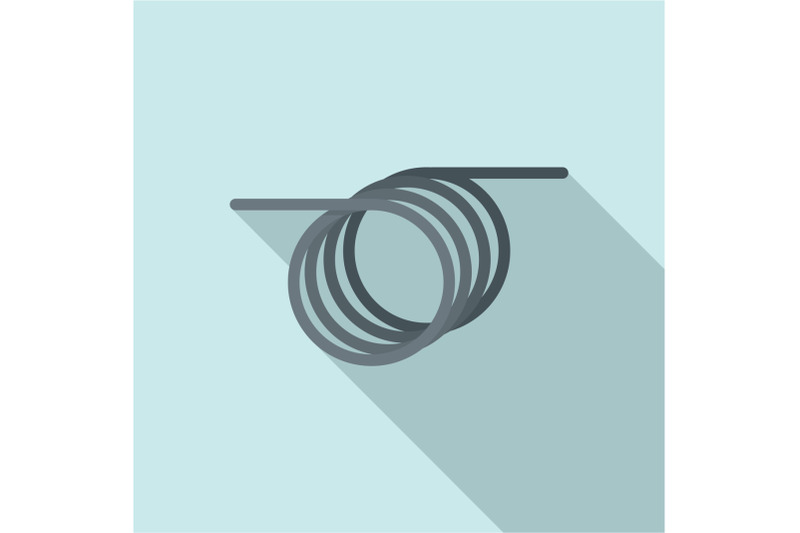 spiral-cable-icon-flat-style