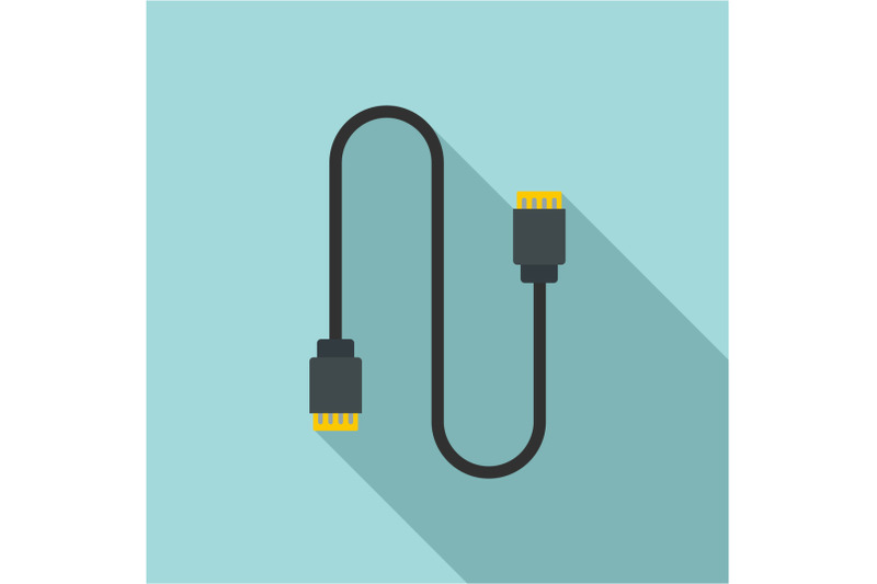 charging-vape-cable-icon-flat-style