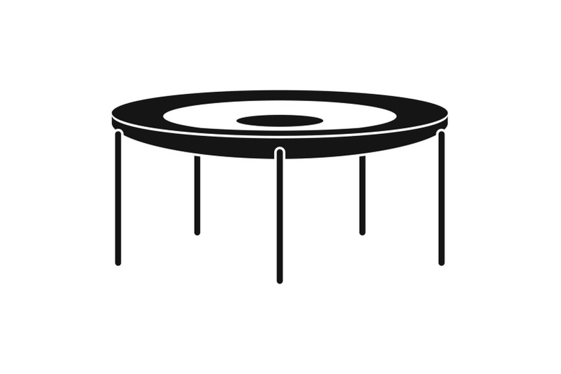 round-trampoline-icon-simple-style