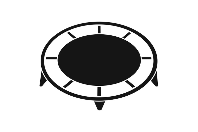 house-trampoline-icon-simple-style