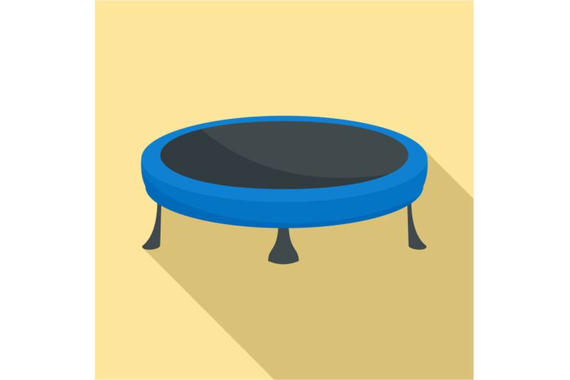 trampoline-icon-flat-style