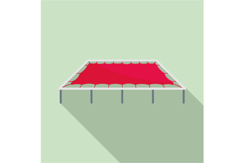 big-trampoline-icon-flat-style