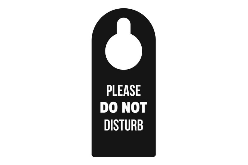 do-not-disturb-tag-icon-simple-style