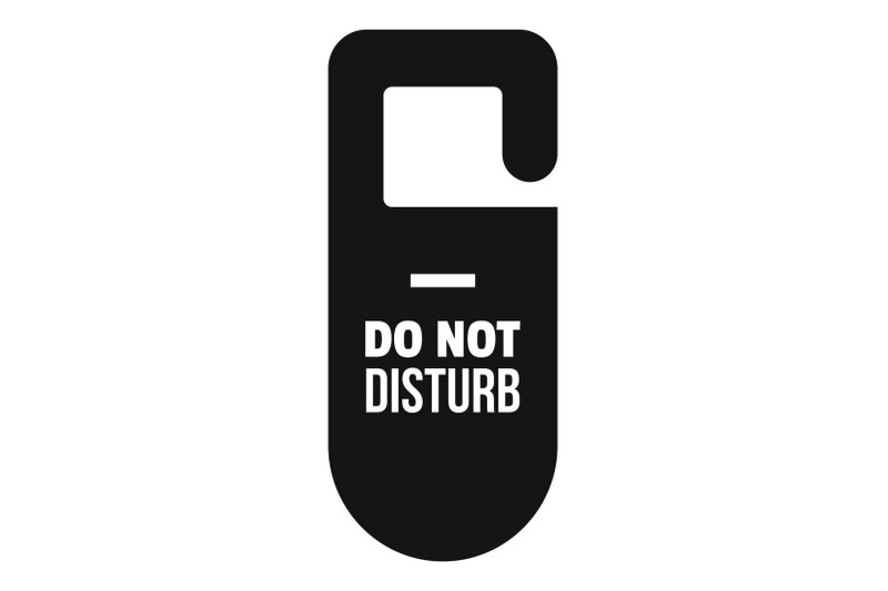 dont-disturb-tag-icon-simple-style