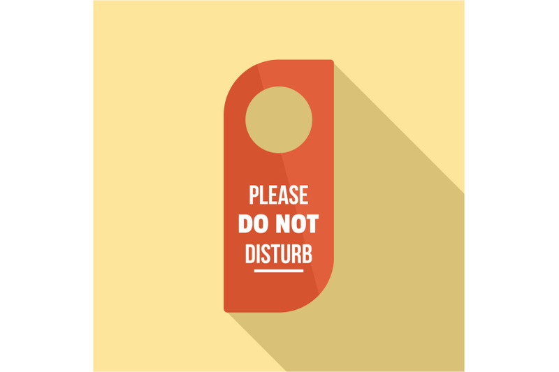 please-do-not-disturb-hanger-tag-icon-flat-style