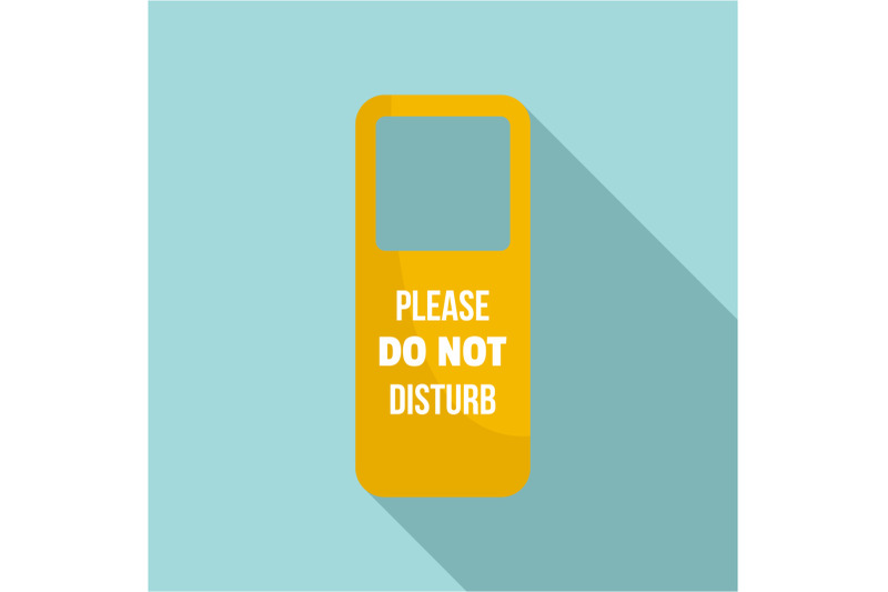 door-hanger-tag-icon-flat-style