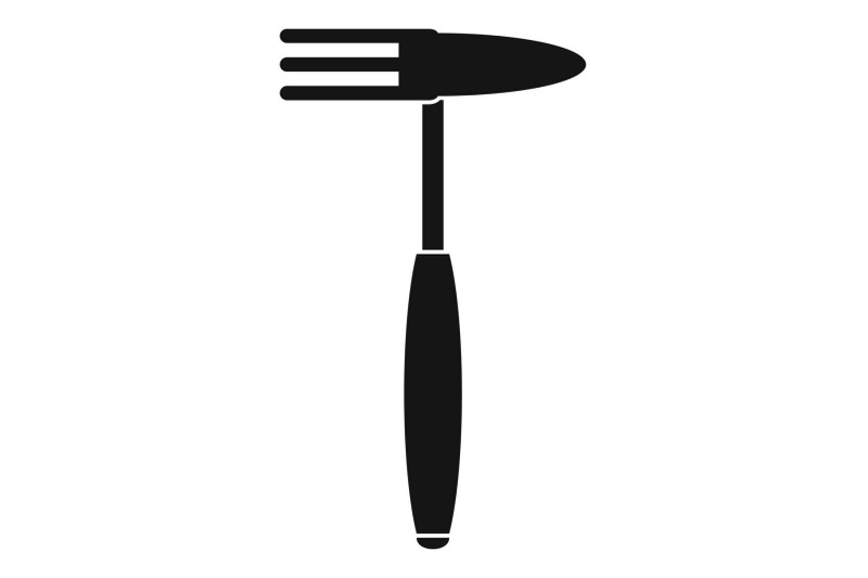 hand-rake-tool-icon-simple-style
