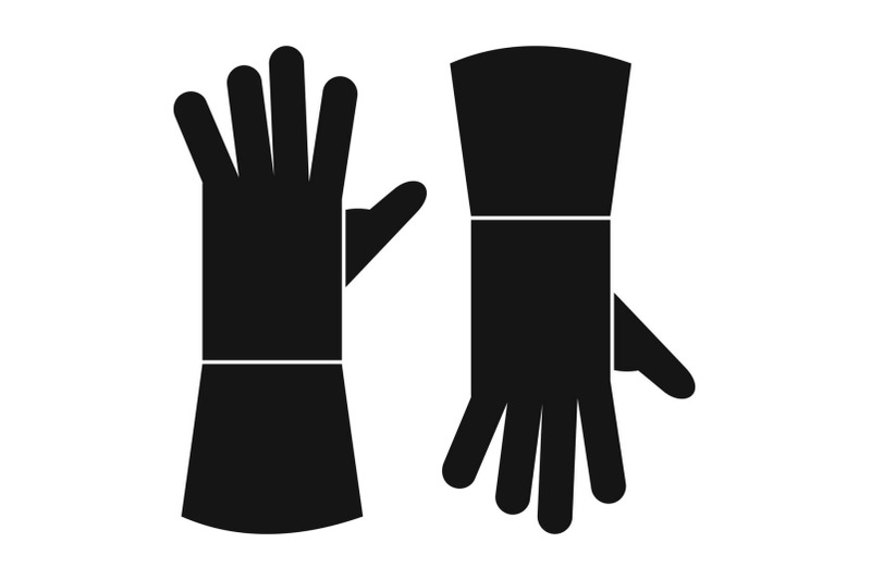 garden-gloves-icon-simple-style