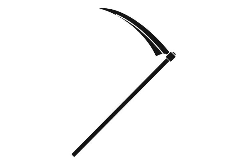 farm-scythe-icon-simple-style