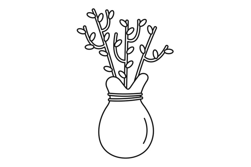 plant-seed-icon-outline-style