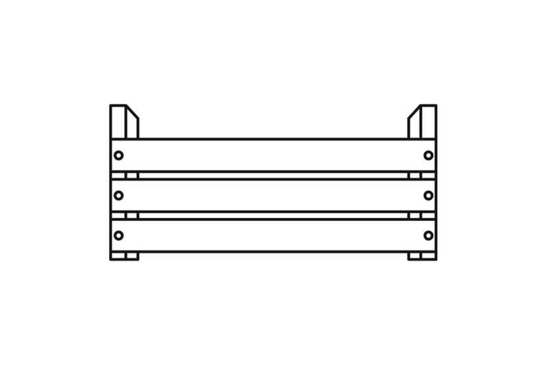 wood-box-icon-outline-style
