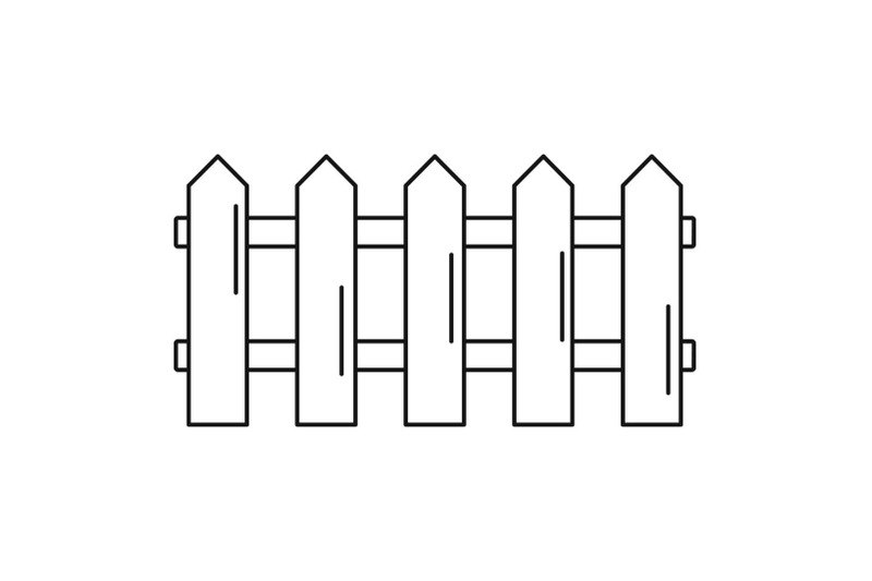 wood-barrier-icon-outline-style