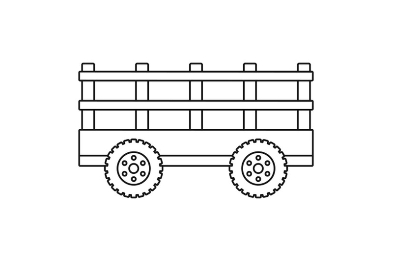 trail-tractor-icon-outline-style