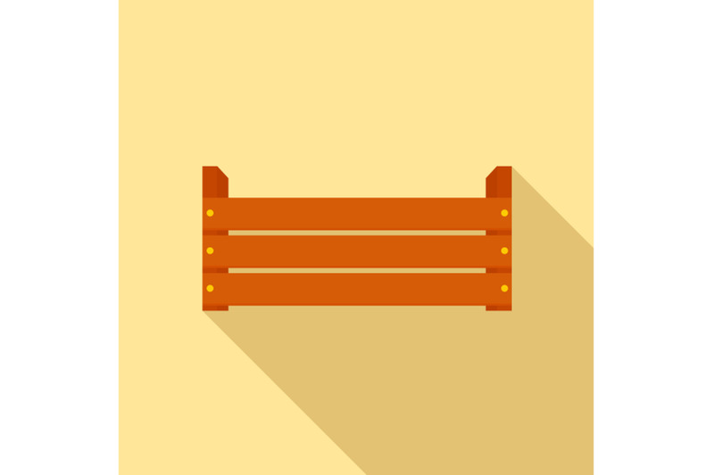 wood-garden-box-icon-flat-style