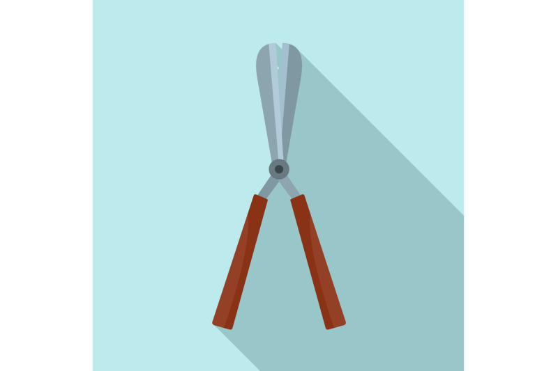 scissors-bush-icon-flat-style