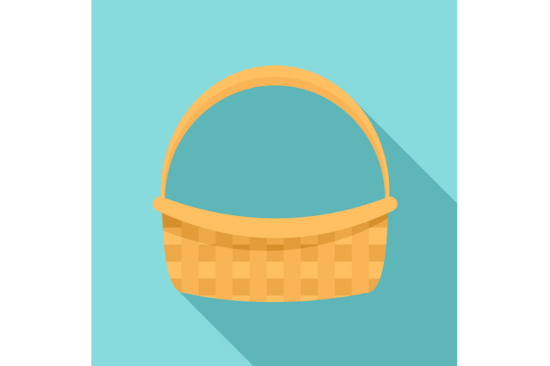 farm-basket-icon-flat-style