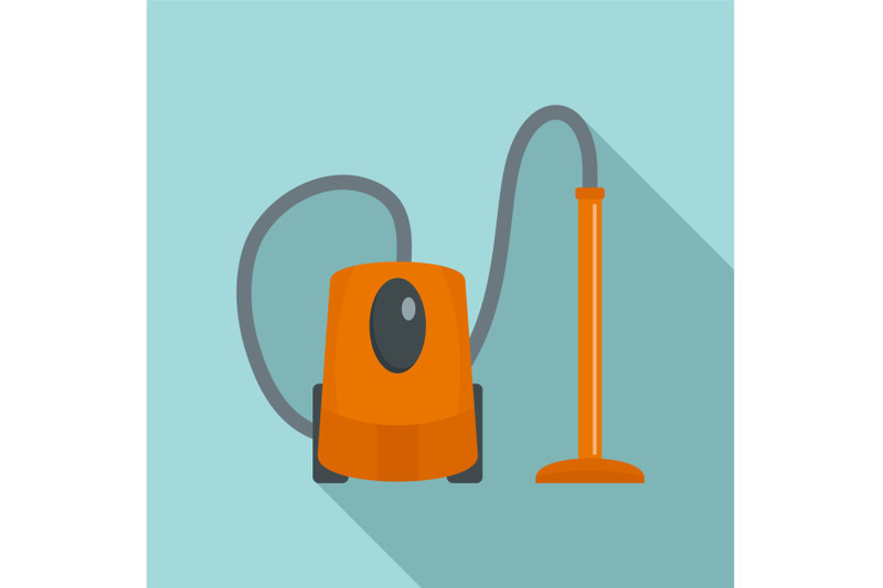 plastic-vacuum-cleaner-icon-flat-style