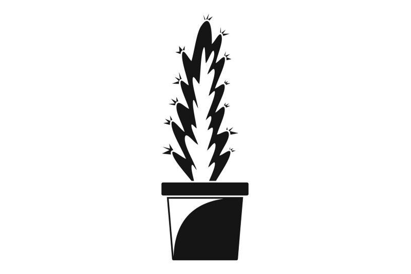 cactus-pot-icon-simple-style