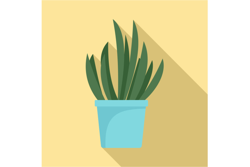 cacti-pot-icon-flat-style