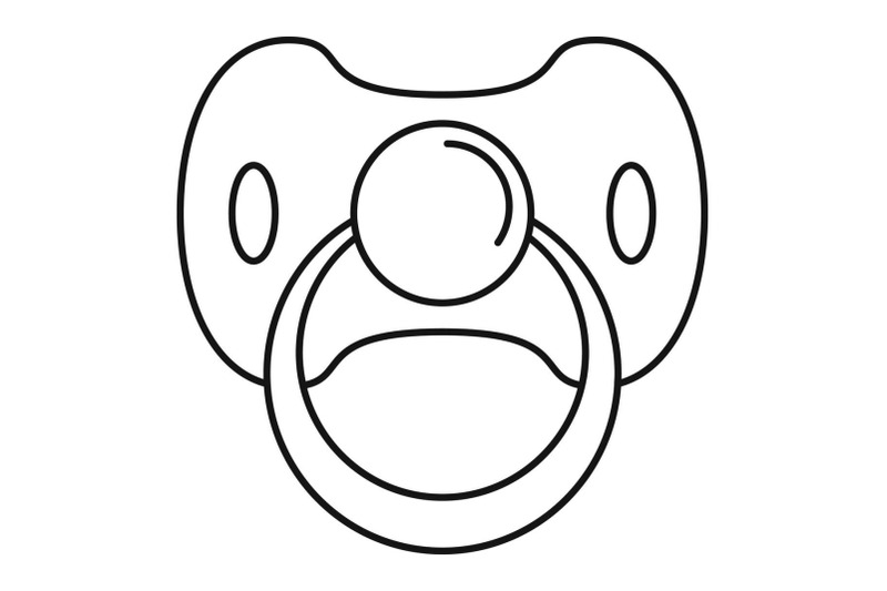 baby-nipple-icon-outline-style