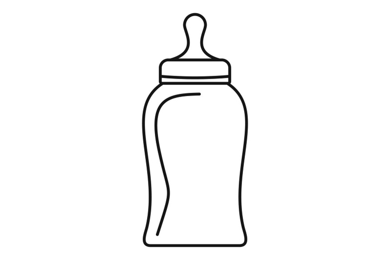 bottle-nipple-icon-outline-style