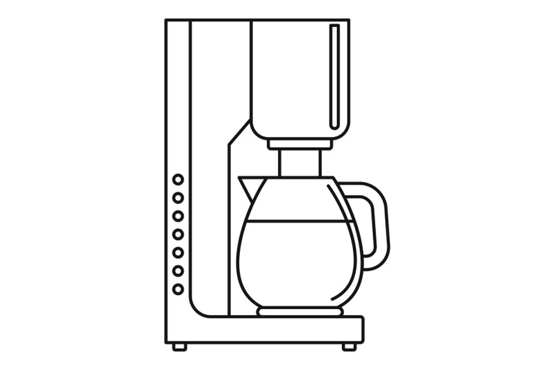 coffee-maker-icon-outline-style