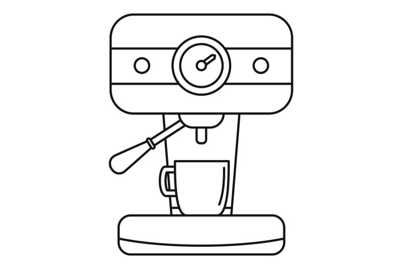 bar-coffee-machine-icon-outline-style