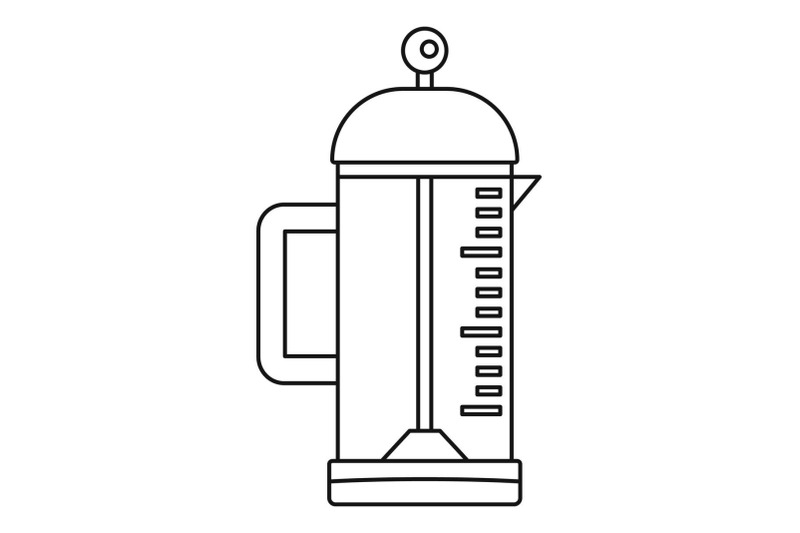infusion-coffee-pot-icon-outline-style