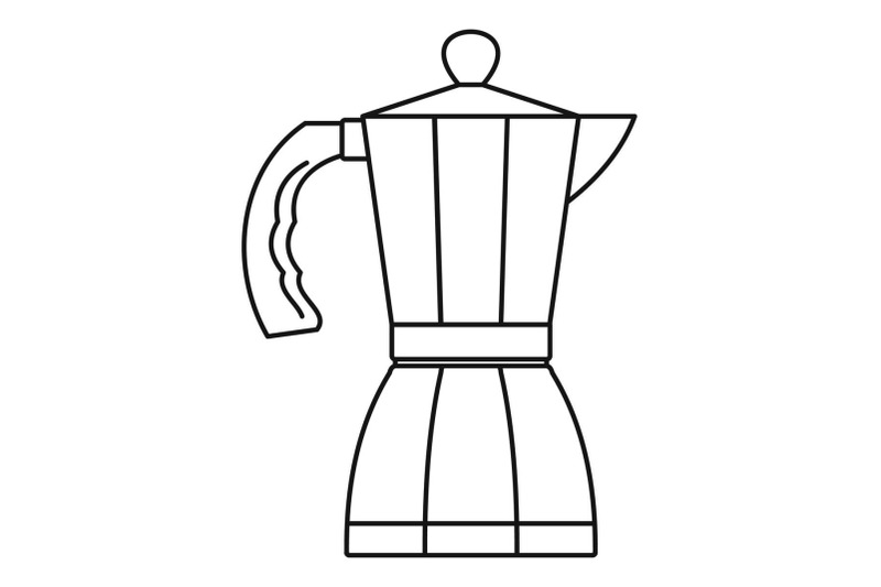 coffee-pot-icon-outline-style