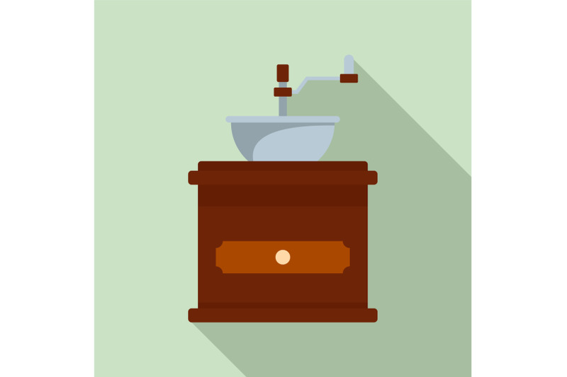 coffee-mill-icon-flat-style