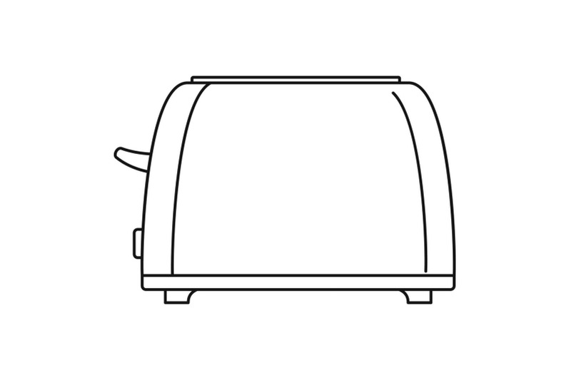 old-toaster-icon-outline-style