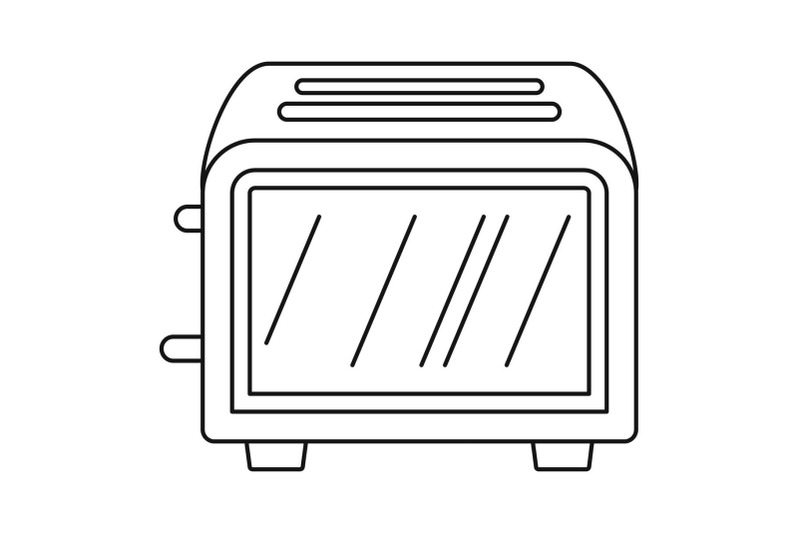 vintage-toaster-icon-outline-style