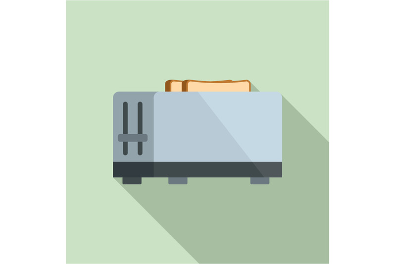 kitchen-toaster-icon-flat-style