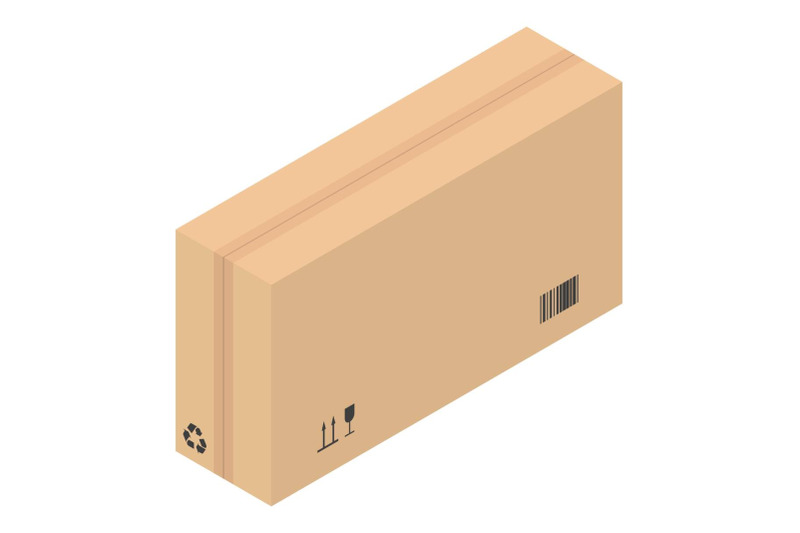 packed-carton-box-icon-isometric-style