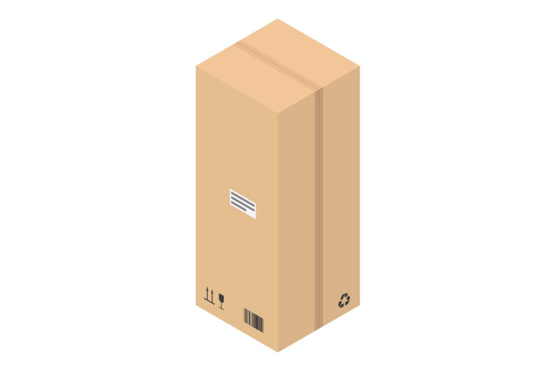 hight-delivery-box-icon-isometric-style