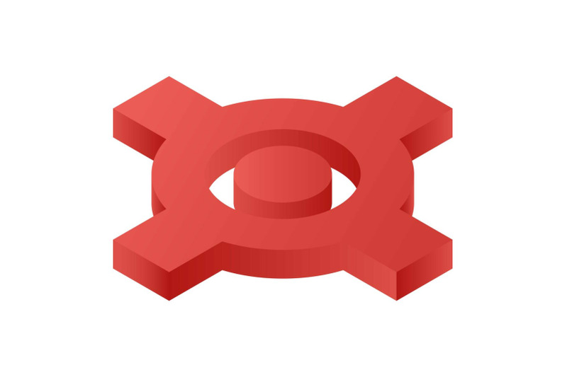 red-crossing-map-icon-isometric-style