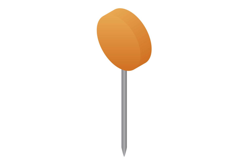 orange-map-pin-icon-isometric-style