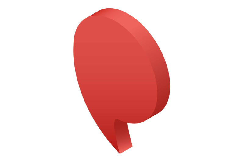 red-speech-map-pin-icon-isometric-style