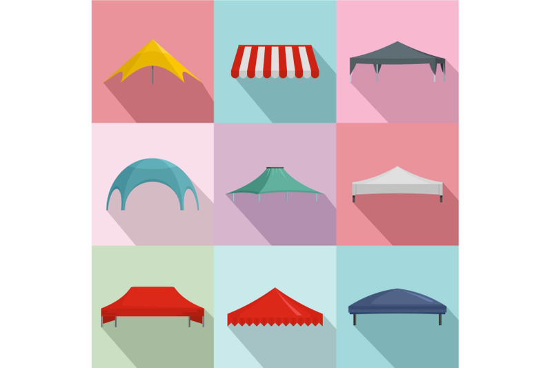 marquee-icons-set-flat-style