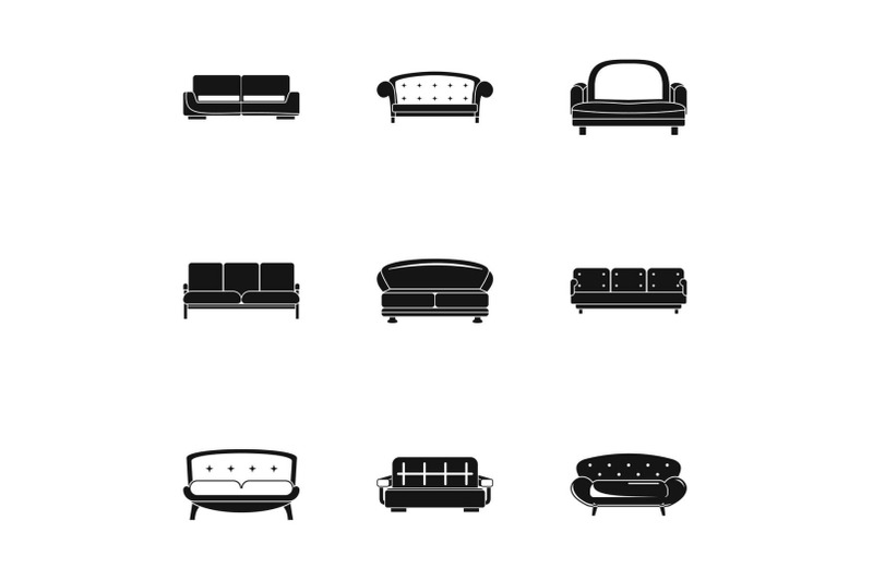 ottoman-icons-set-simple-style