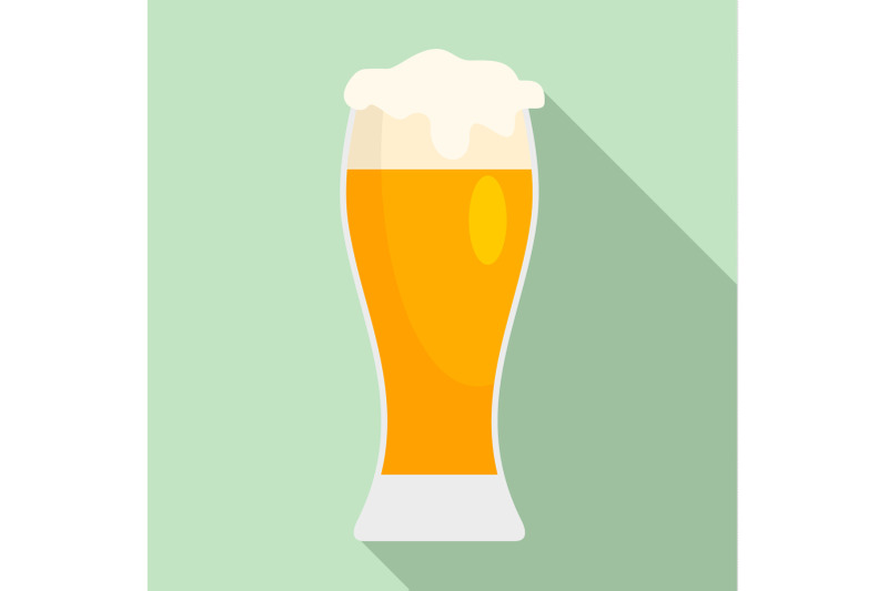 glass-of-pub-beer-icon-flat-style
