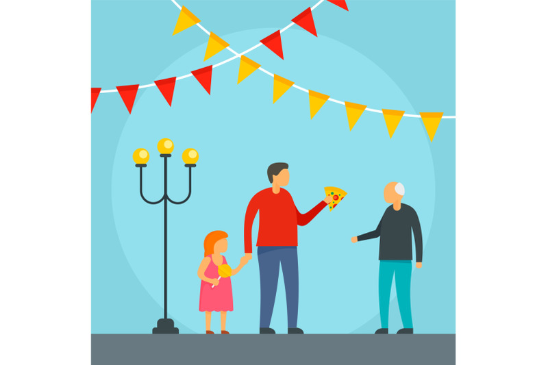 pizza-day-festival-holiday-background-flat-style