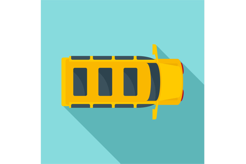 top-view-school-mini-bus-icon-flat-style