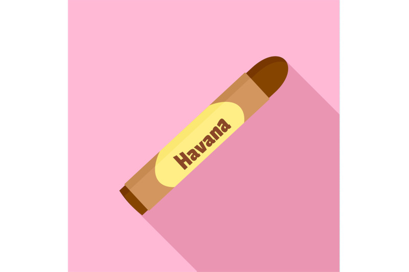 luxury-cuban-cigar-havana-icon-flat-style