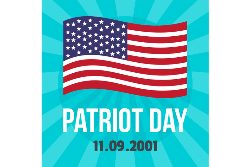 american-patriot-day-on-background-flat-style