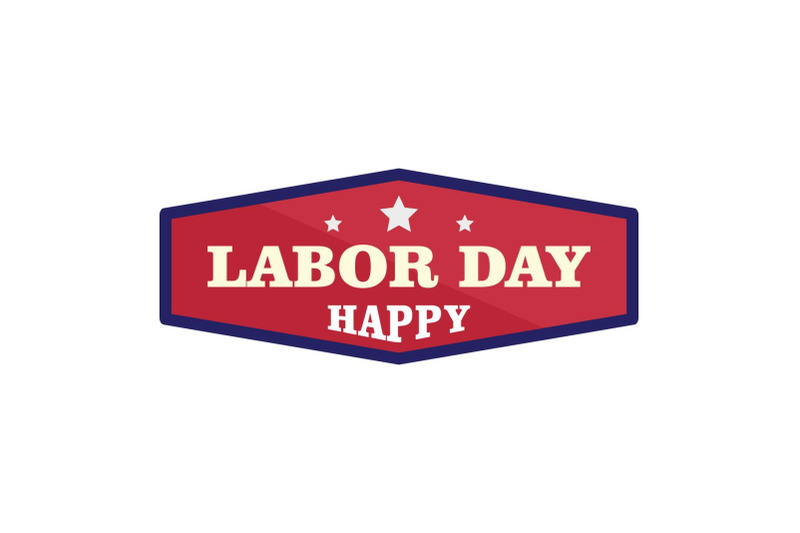 badge-labor-day-logo-icon-flat-style